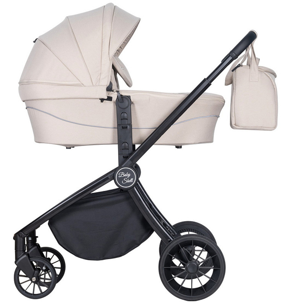 Детская коляска Farfello Baby Shell 3 в 1 2024 кофейный