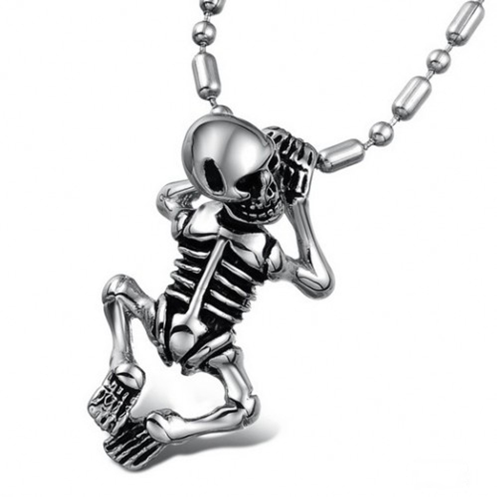 Мужская подвеска из стали HangingSkeleton ov0699