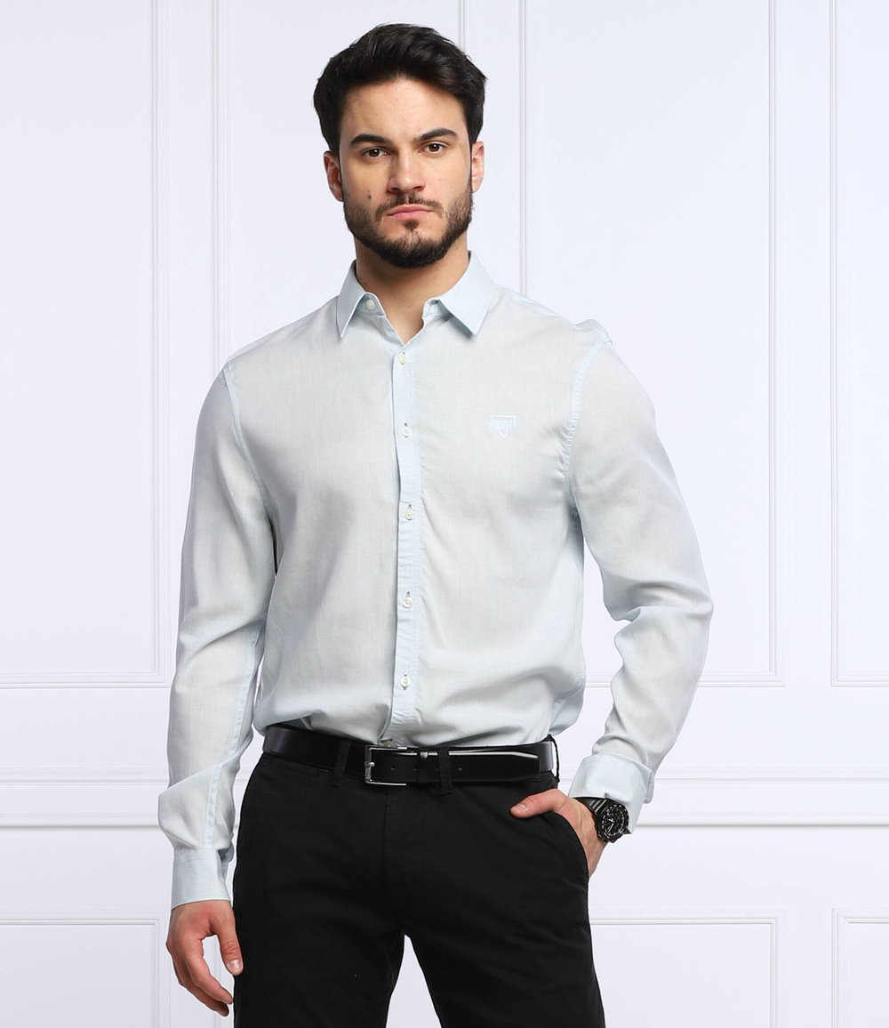 рубашка collins GUESS - голубой(M2GH25 WEK92)
