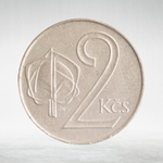Czechoslovakia, 2 Koruny, 1991, VF