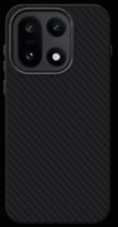 Защитный чехол для Realme GT8 органо-силиконовый под карбон c MagSafe черный (Black)