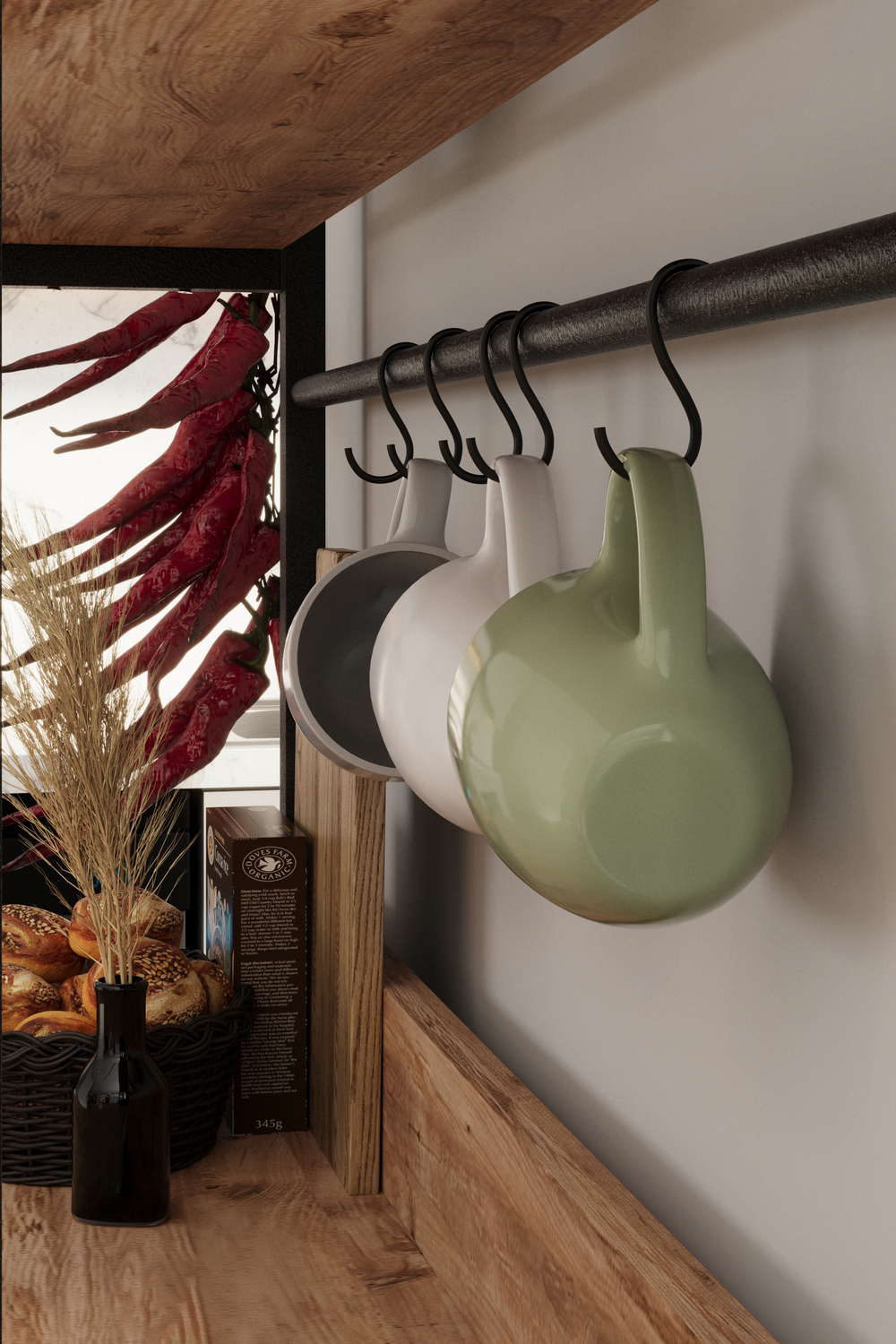 Стеллаж кухонный VIETNAM - сосна