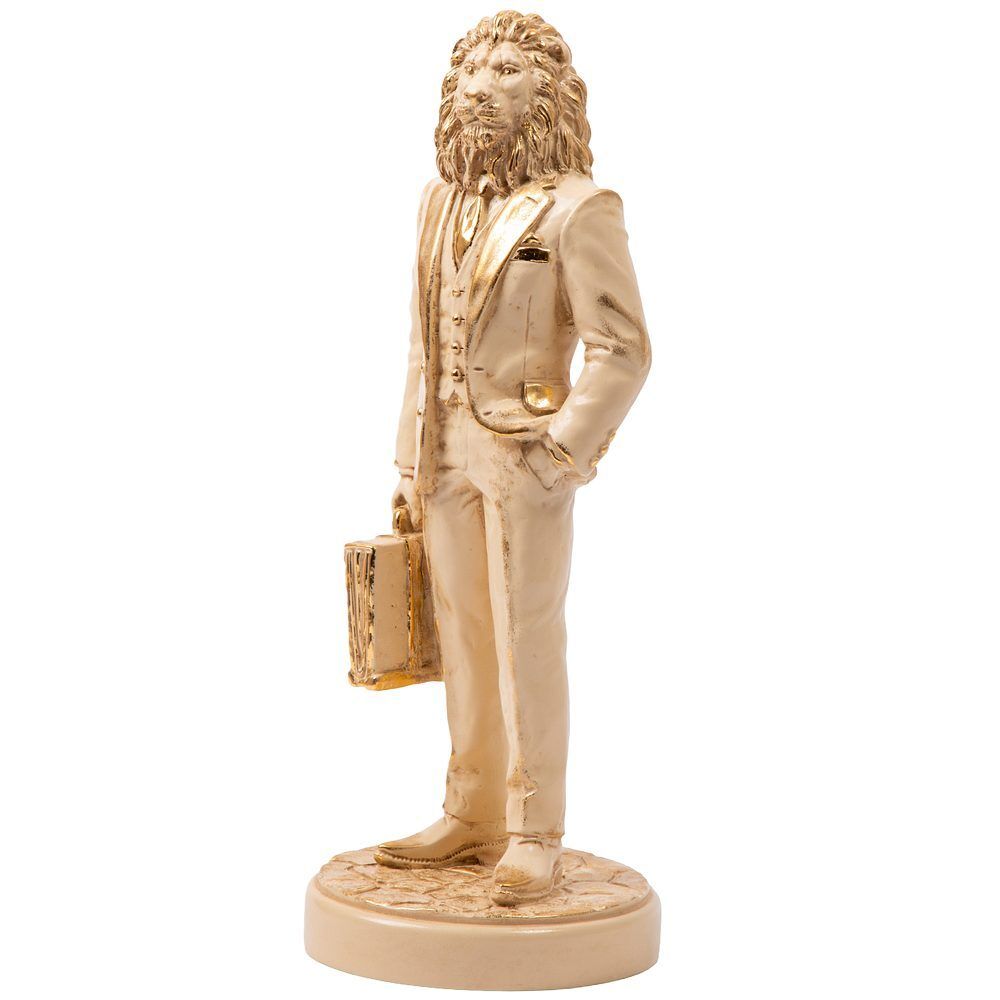 Скульптура Лев Бизнесмен Айвори