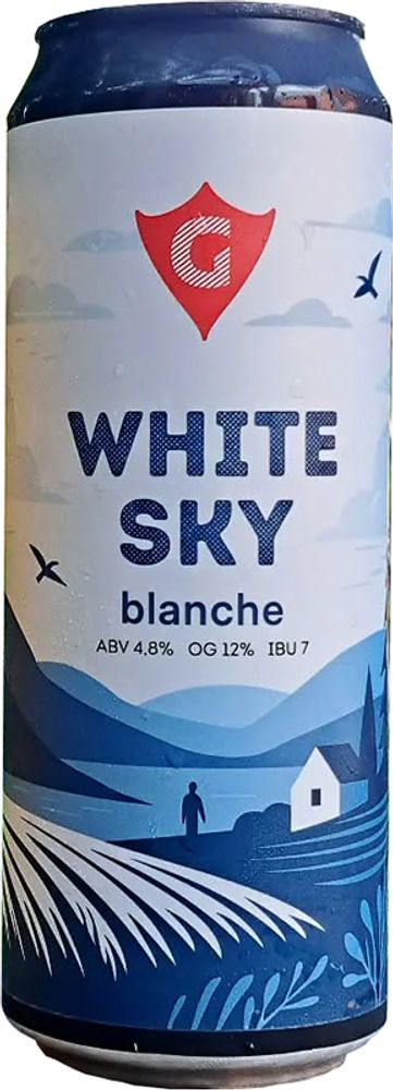 Пиво Гуси Вайт Скай / Gusi White Sky 0.45 - банка