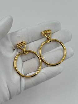 Серьги с крупными подвесками Monet