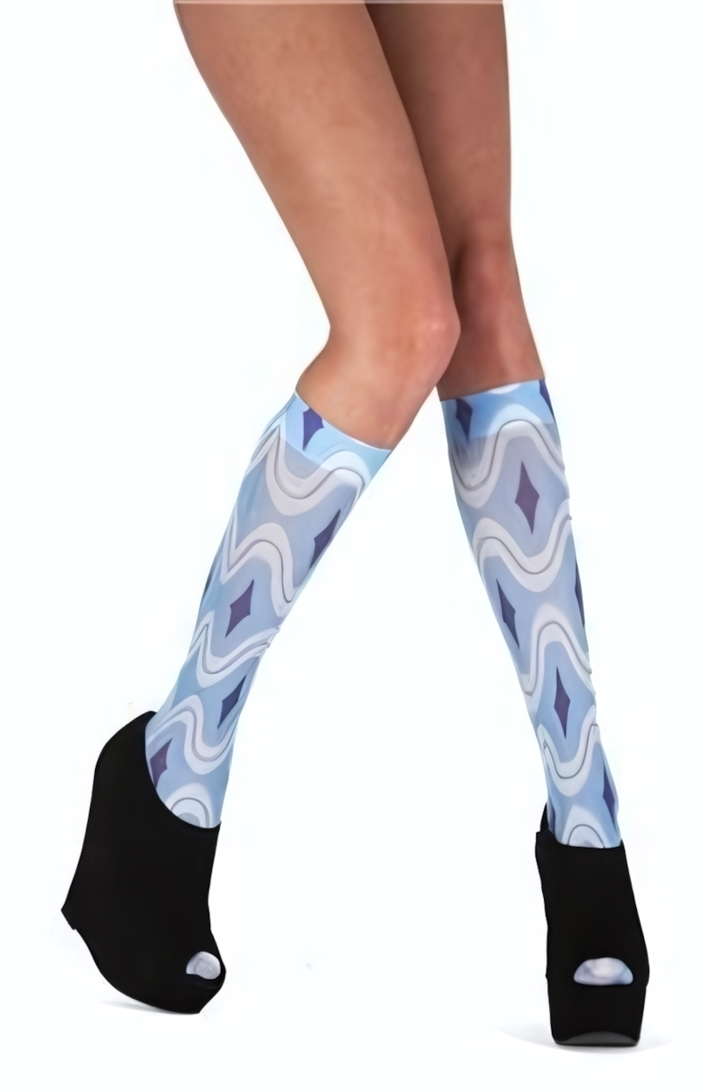 Яркие гольфы Rave (Размер: S-M-L) (Цвет: коралловый)