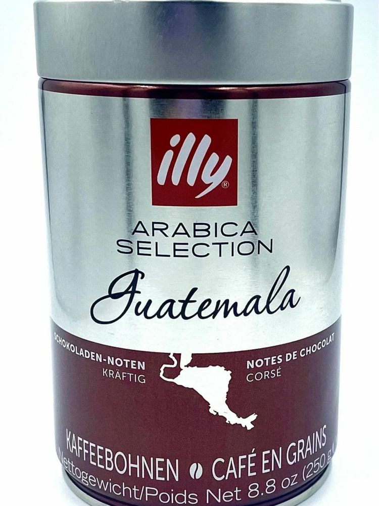 Кофе в зернах ILLY Guatemala Гватемала 250 мл, 4 шт