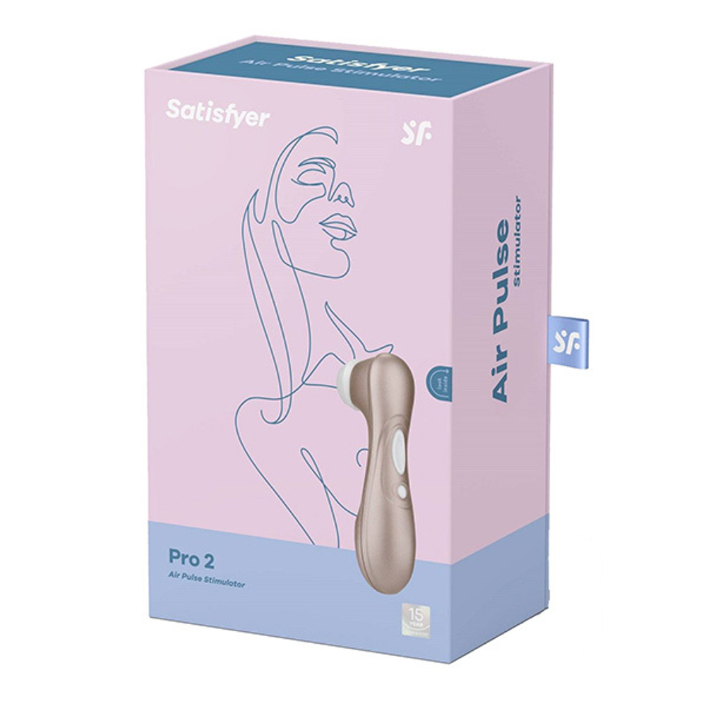 Бронзовый вакуум-волновой клиторальный стимулятор 16см Satisfyer Pro 2