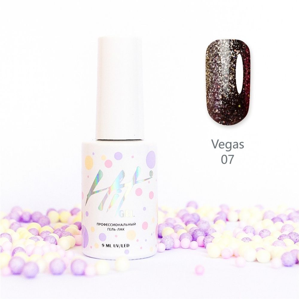 Гель-лак Vegas ТМ &quot;HIT gel&quot;  №07, 9 мл