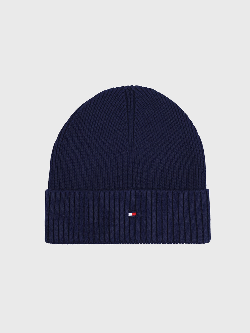 Шапка Tommy Hilfiger Cotton-Cashmere Blend Space Blue