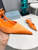 Prada Satin Slingback Pumps