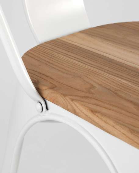 Стул TOLIX WOOD белый глянцевый