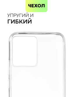 Чехол BROSCORP для realme Narzo 50i Prime;realme C30 оптом (арт. RM-N50iPRIME-TPU-TRANSPARENT)