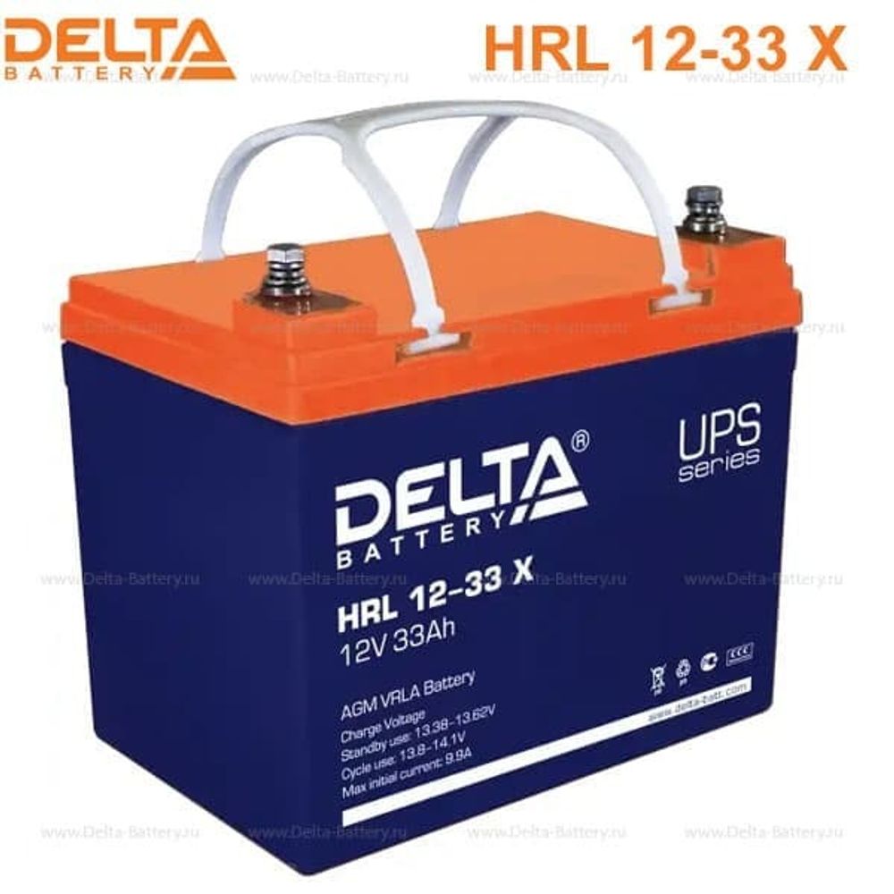 Аккумуляторная батарея Delta HRL 12-33 X (12V / 33Ah)