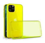 Чехол-накладка для Apple iPhone 11 Pro силиконовый (прозрачо-желтый)