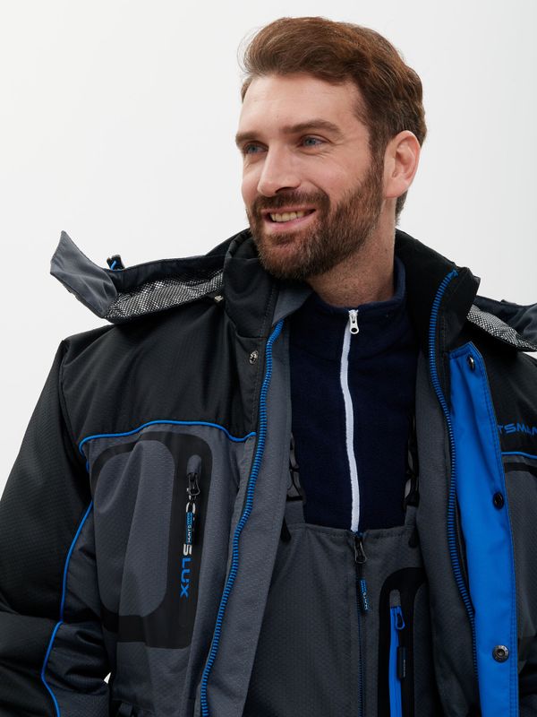 Костюм зимний Полюс LUX V-2 ткань Cell цвет Серый/Черный