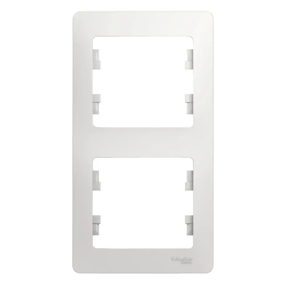 GLOSSA 2-постовая РАМКА, вертикальная, БЕЛЫЙ