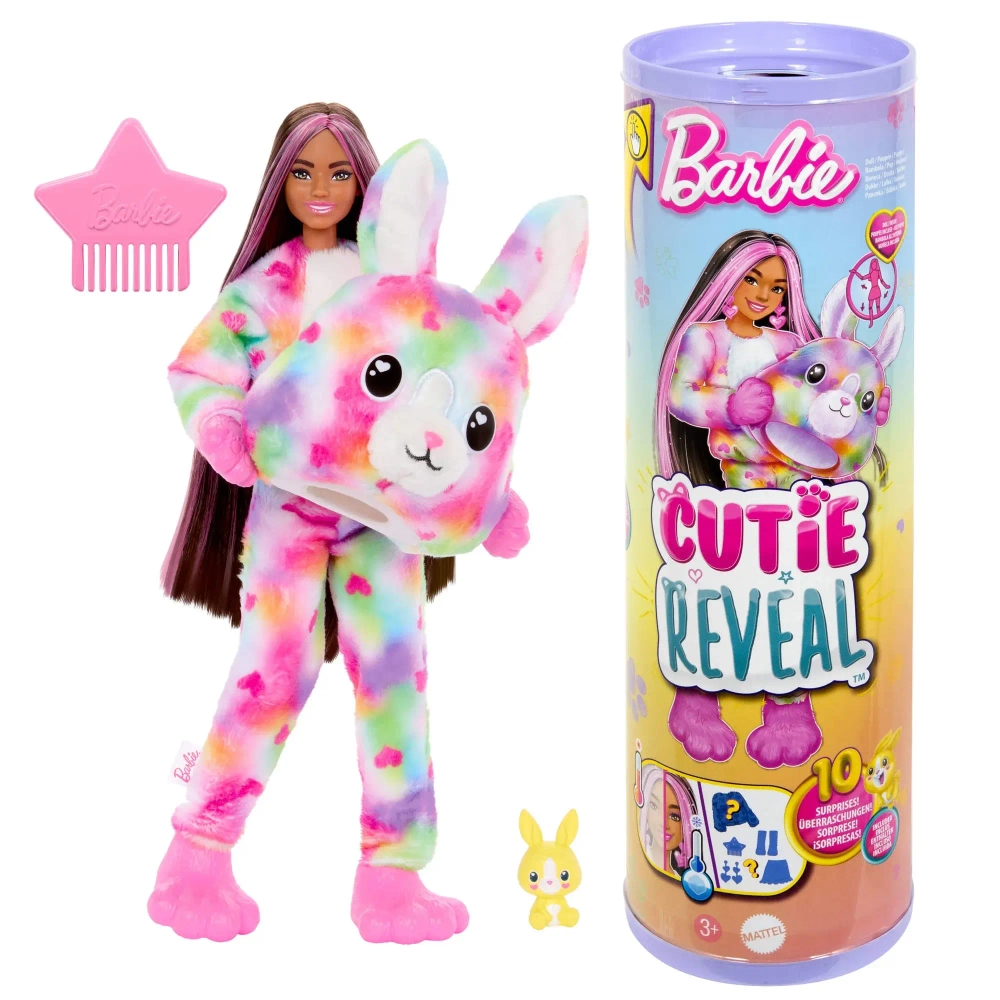Кукла Barbie Cutie Reveal Color Dream Радужный Кролик