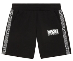 Детские теннисные шорты EA7 Boy Jersey Bermuda - black