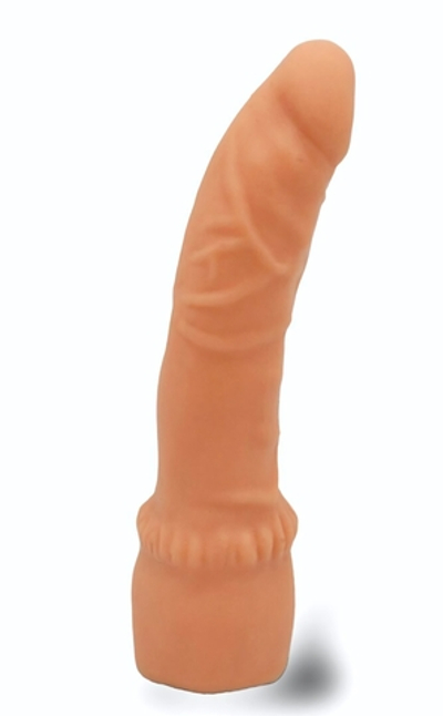 Реалистичный страпон телесного цвета - 19,3 см. (Цвет: телесный)