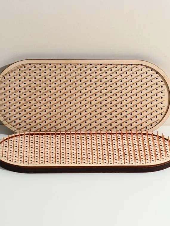 Доска для йоги "Садху", лотос, с гвоздями, шаг 8 мм, 13х31 см, комплект 2 шт