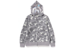 A Bathing Ape City Camo Shark Full Zip Худи Ss24 серый
