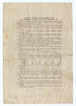Облигация 25 рублей 1949 год. 4-ый заем восстановления и развития народного хозяйства. Серия № 075886. VG