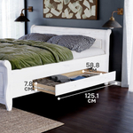 Кровать Мальта 160х200 с ящиками, из массива сосны с настилом