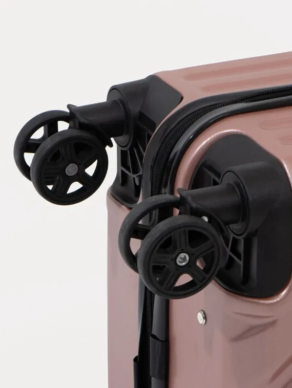 Чемодан маленький 20&quot;, кодовый замок, цвет розовое золото