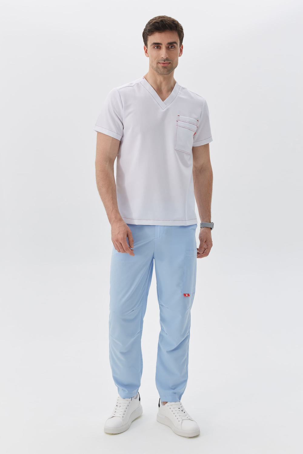 Джоггеры медицинские унисекс Кайтеки, скайблю