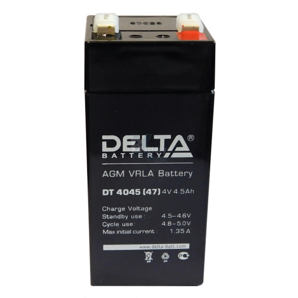 Аккумулятор Delta DT 4045 (47мм) (AGM)