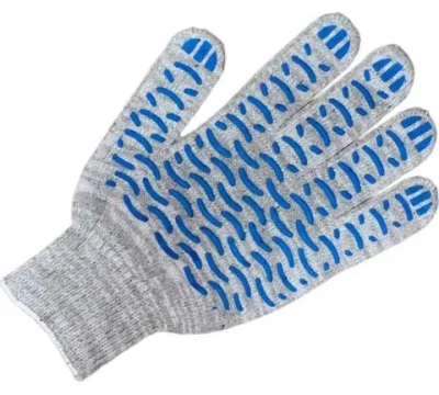 Перчатки рабочие хб 5 нитей с ПВХ "ВОЛНА"