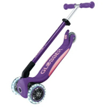 Самокат Globber Primo Foldable Plus Lights V2 фиолетовый