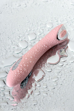 Розовый силиконовый вибратор с электростимуляцией TESLA G-POINT - 21 см. (Цвет: розовый)