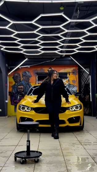 Пленка матовая желтая Metal Flash Fever Yellow Carbins