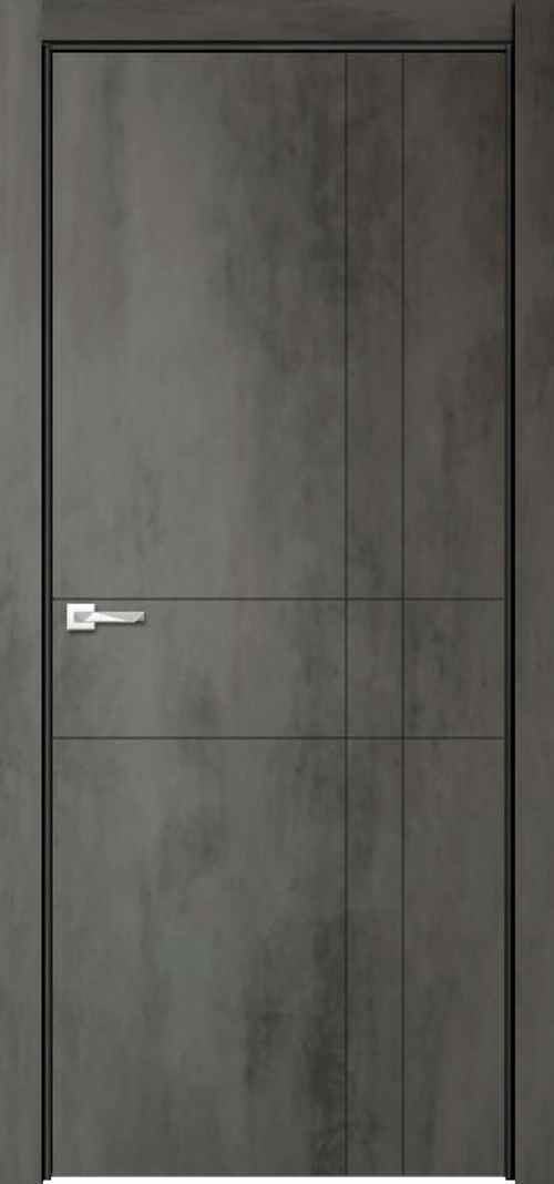 Межкомнатная дверь Севилья 02 / Цвет Бетон темный / Двери Верда