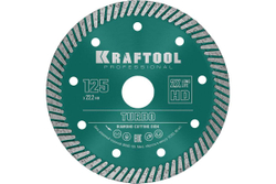KRAFTOOL  TURBO 125 мм (22.2 мм,  10х2.4 мм), Алмазный диск (36682-125)