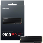 Твердотельный накопитель SSD 1TB Samsung 9100 PRO, M.2, PCI-E 5.0 x4, TLC 3D NAND (R14800/W13400MB/s) с радиатором 600TBW