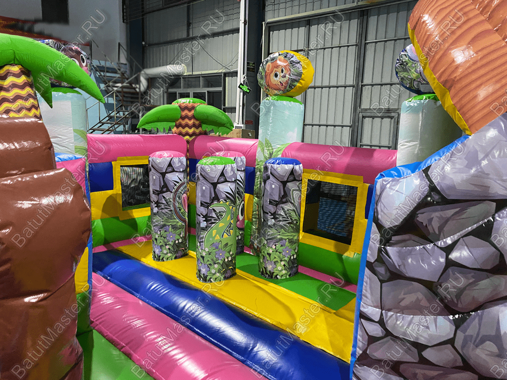 Надувной батут "В гостях у зебры" с модификацией