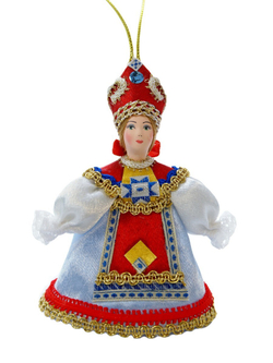 Кукла-подвеска в русском костюме