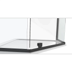 Душевой уголок Black&White Stellar Wind 8751010 Black 100х100 стекло прозрачное/профиль черный матовый