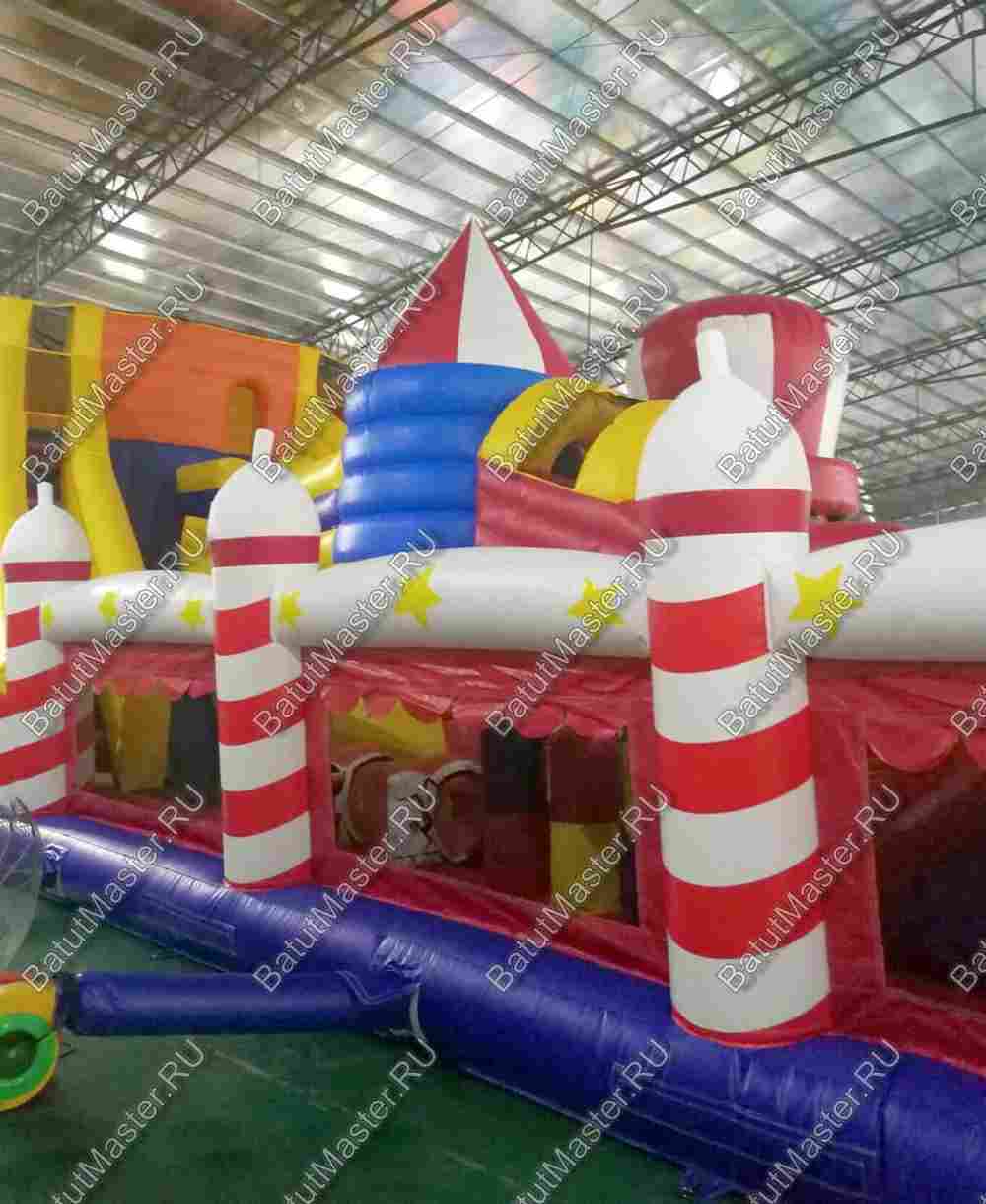 Коммерческий надувной батут "Большой цирк" 20.5*9.6*8 м