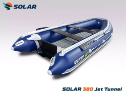 Надувная ПВХ лодка SOLAR 380 jet tunnel