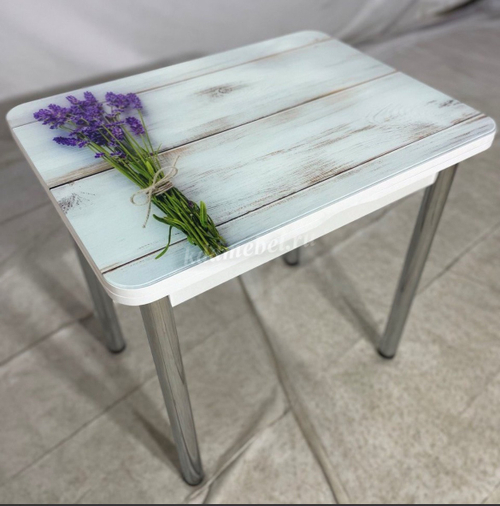 Стол обеденный Д29 раскладной (Букет/Белый)