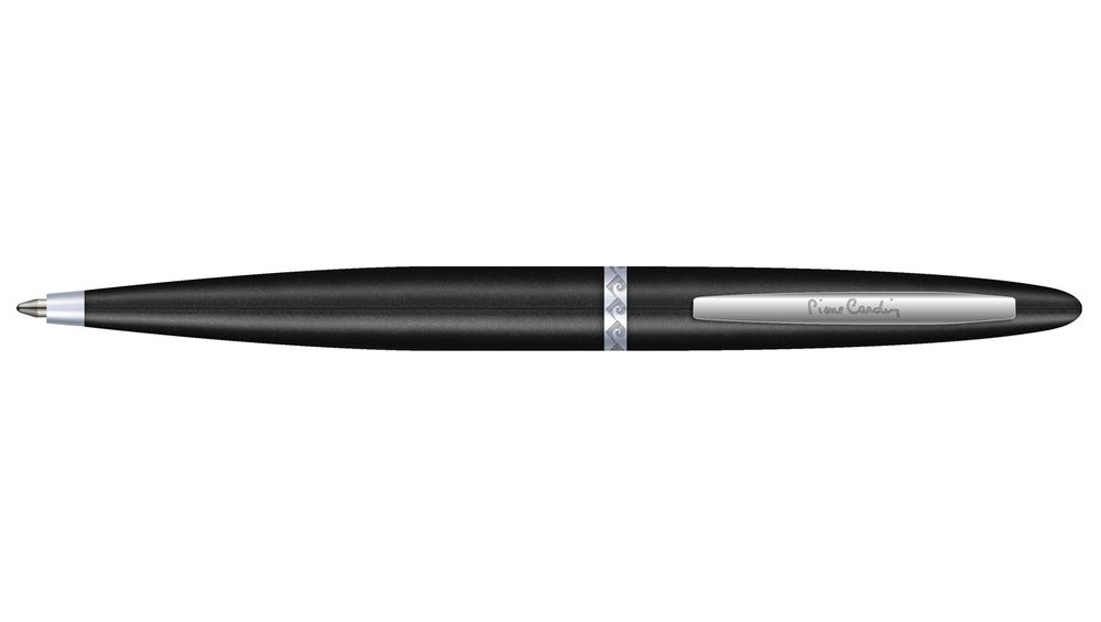 Подарочная чёрная латуневая шариковая ручка с поворотным механизмом Pierre Cardin CAPRE PC5310BP в подарочной коробке