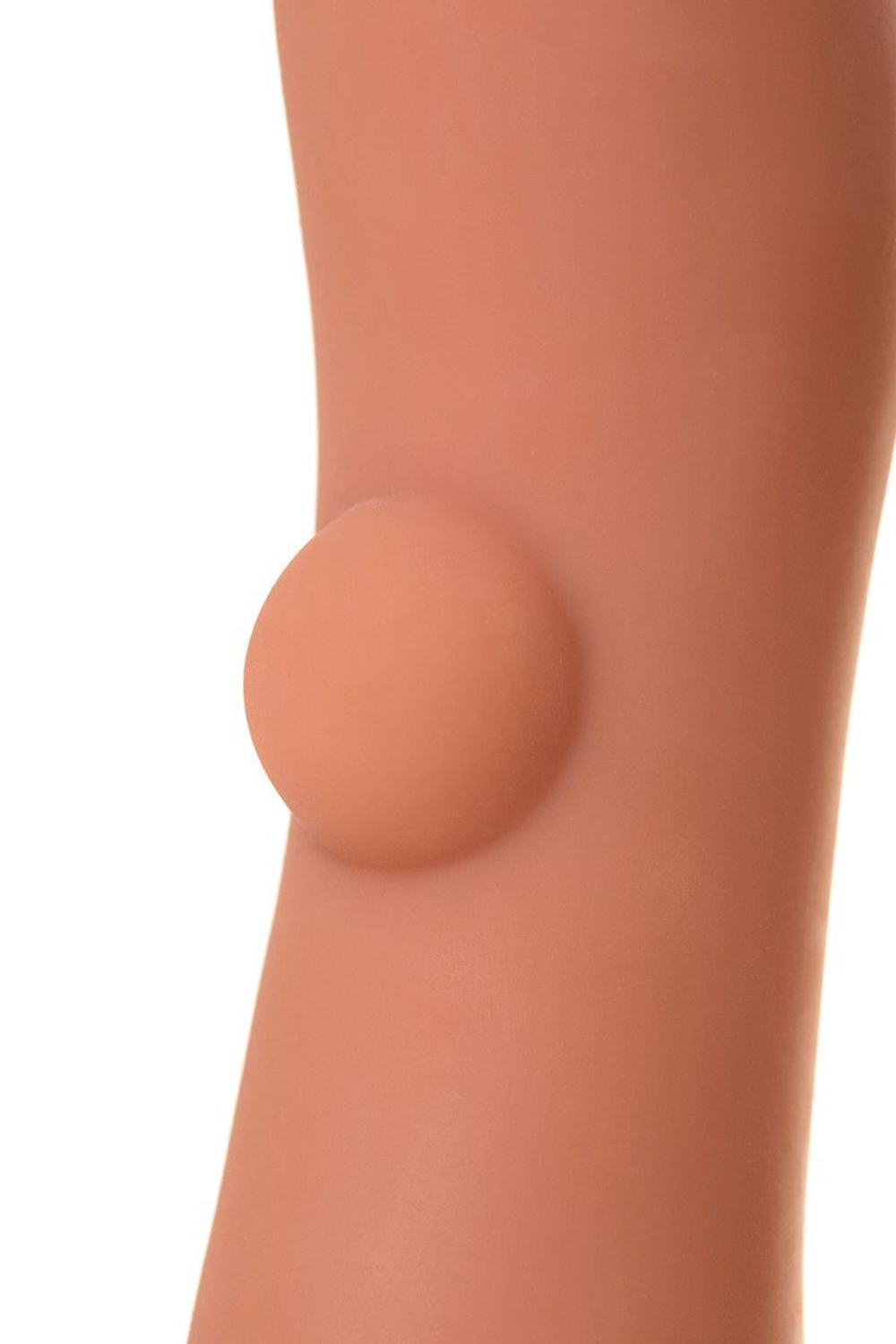 Насадка на фаллос с имитацией пирсинга Extreme Sleeve 001 M-size - 14,7 см. (Цвет: телесный)