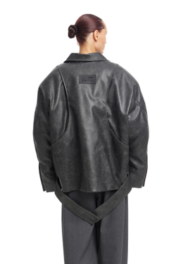 Кожаная куртка URBAN Gray