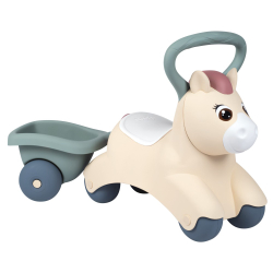 Каталка-пони Smoby Little Baby Pony с прицепом для детей от 12 месяцев арт. 140502 — фото 2