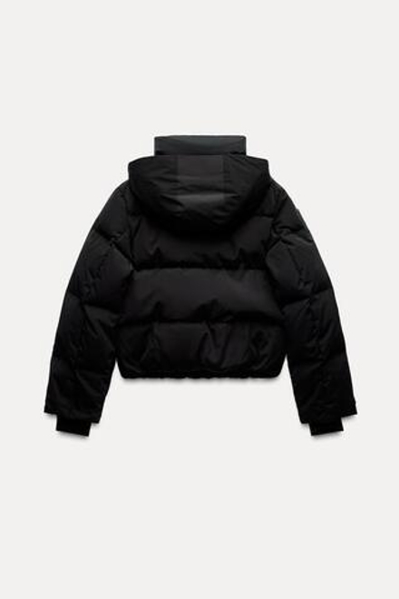 ZARA ВОДОНЕПРОНИЦАЕМАЯ КУРТКА RECCO®, ЧЕРНЫЙ