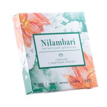 Шоколад Nilambari горький с кедровым орехом, 65 г